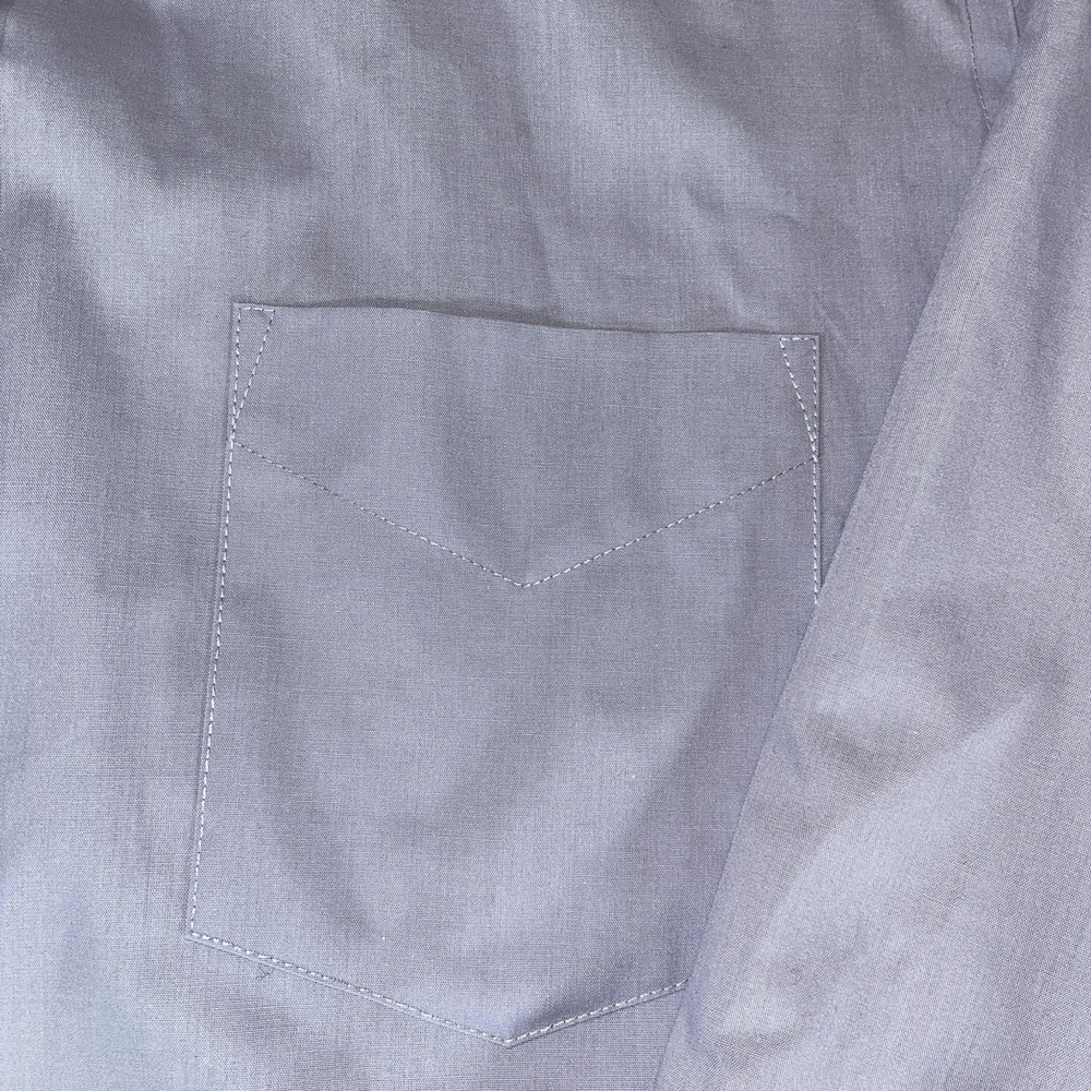 Stafford Super Shirt Performance Dress Shirt 16.5 34/35 Lavender Classic Fit - Picture 4 of 16